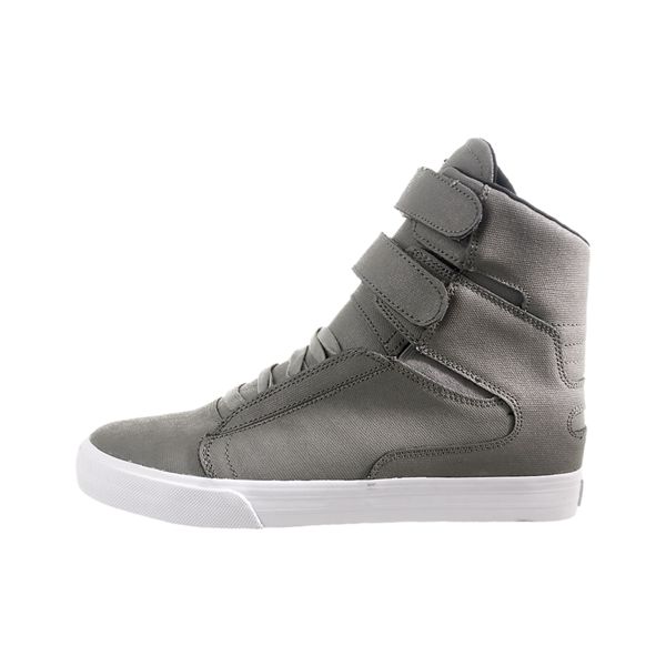 Supra TK Society High Top Shoes Mens - Grey | UK 35P7V05